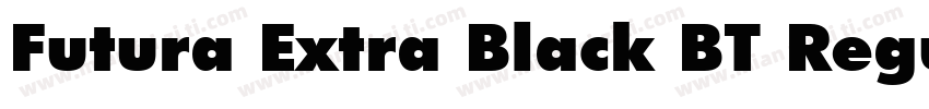Futura Extra Black BT Regular字体转换